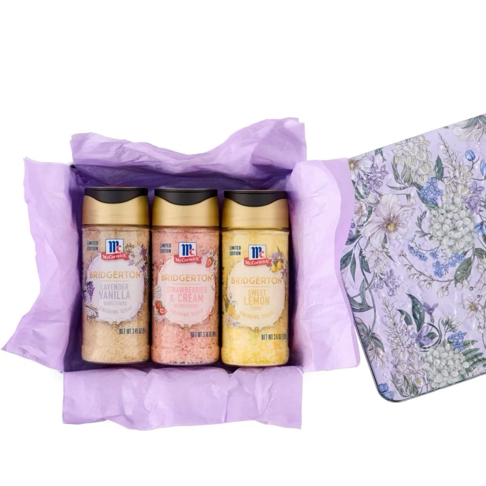 McCormick Limited Edition Bridgerton Sanding Sugars & Tin